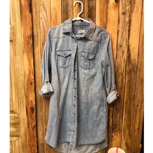 Jean maternity dress